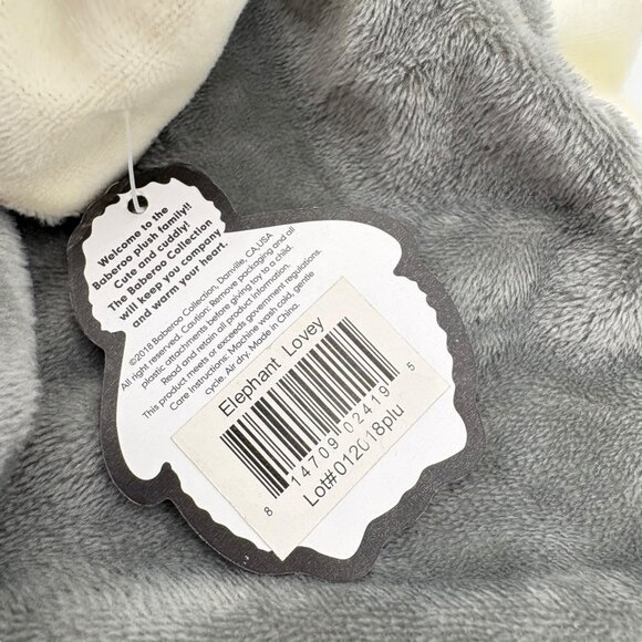 Elephant Lovey Security Blanket For Babies - Picture 2 of 4